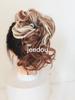 Synthetic Curly Messy Bun Elastic Hair Tie With Long Tendrils Fluffy Chignon Hairpiece For Women Cosplay Daily Hairstyle