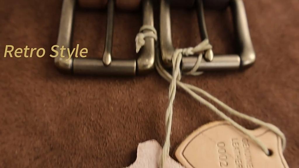 Retro Fashion Personality Style Top Layer Leather Belt Men's Genuine Leather Pin Buckle Jeans Belt