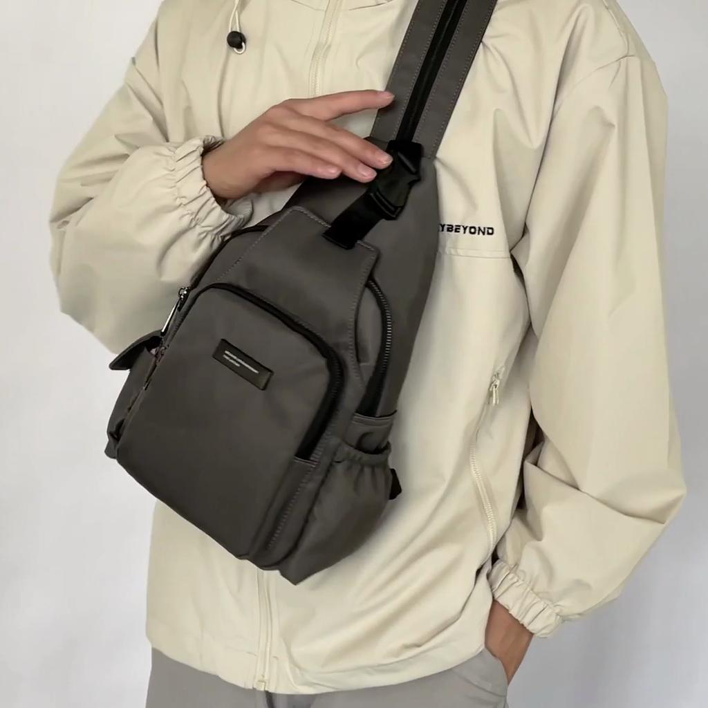 Men's Bag Multifunctional Chest Bag Travel Crossbody Bag Backpack