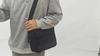 Durable Crossbody Bag Men's Large Capacity Water-Repellent Shoulder Bag Commuter Business Handbag