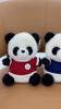 Panda Plush Doll With Scarf And Sweater Decoration For Kids And Collectors