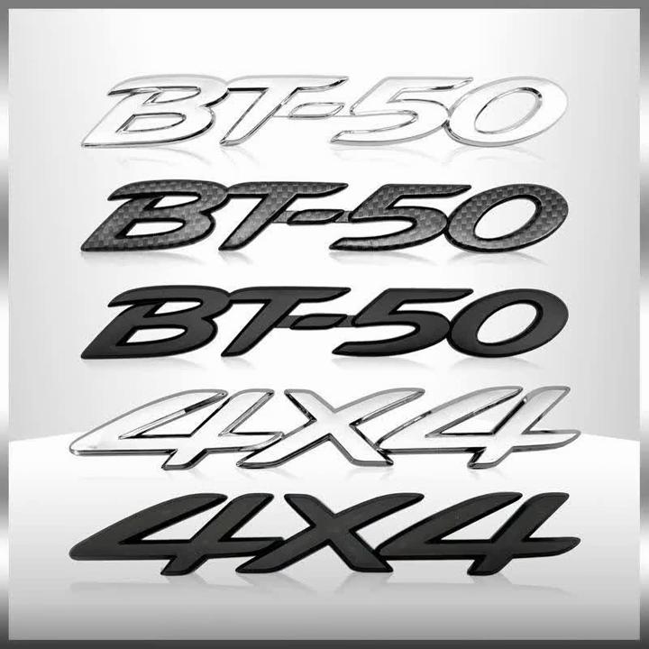 1Pcs 3D ABS Plastic BT-50 BT50 4X4 Car Emblem Letters Badge Rear Tail Trunk Sticker Decal Auto Accessories