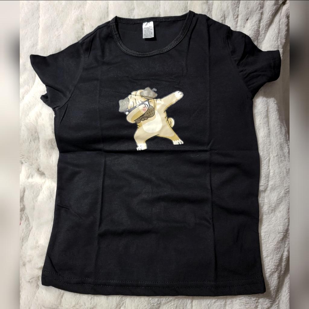 ShenigonCartoon Dog Toddler/Infant Short Sleeve Cotton T Shirts White ShenigonCartoon Dog Toddler/Infant Short Sleeve Cotton T Shirts White