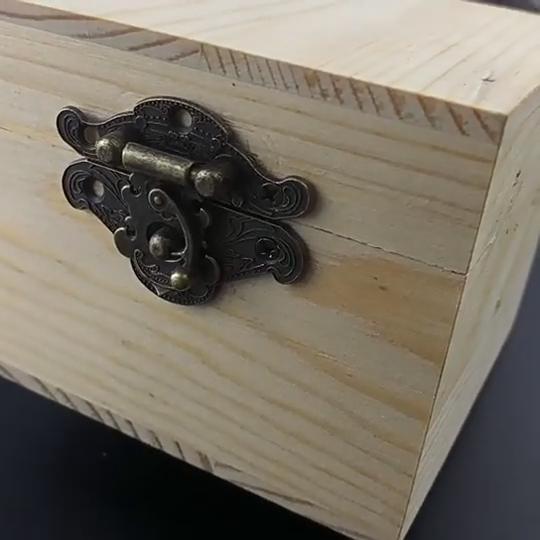 Antique Retro Vintage Decorative Hasp Pad Chest Lock Plate For Wooden Jewelry Box Cabinet