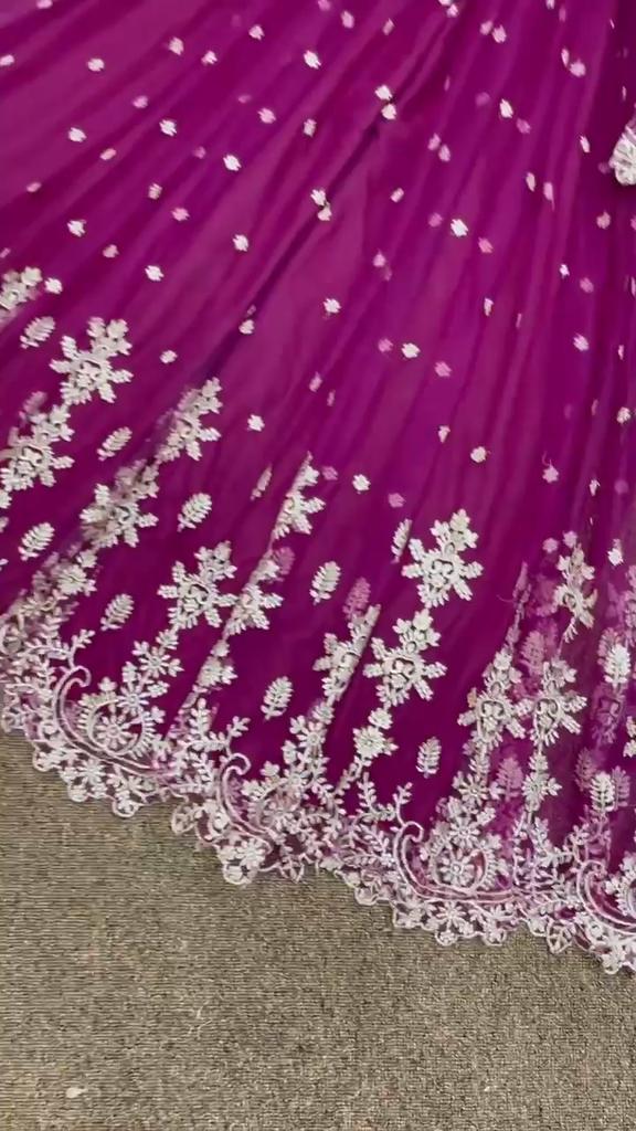 Presenting New Party Were Beautiful Heavy Embroidery Work Top-plazzo with Dupatta