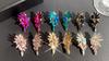 Luxury Temperament Colorful Shiny Crystal Earrings Women High-Grade Luxury Female Earrings Performance Earrings