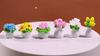 6Pcs/set Mini Flower Plant Bonsai Miniatures Resin Ornaments Moss Terrarium Micro Landscape Fairy Garden Decoration