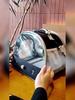 Bird Travel Carrier Cage Halinfer with Stand Perch and Mat in Green Color for Small to Medium Parakeet Budgies Parrot Cockatiel