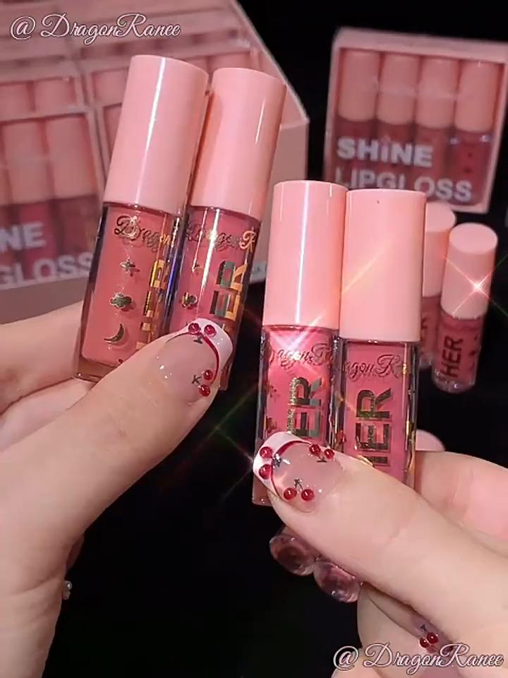 8 Colors Mirror Pearl Lip Gloss Long-lasting Moisturizing Shine Glitter Lip Glaze Waterproof Glass Liquid Lipstick Women Makeup