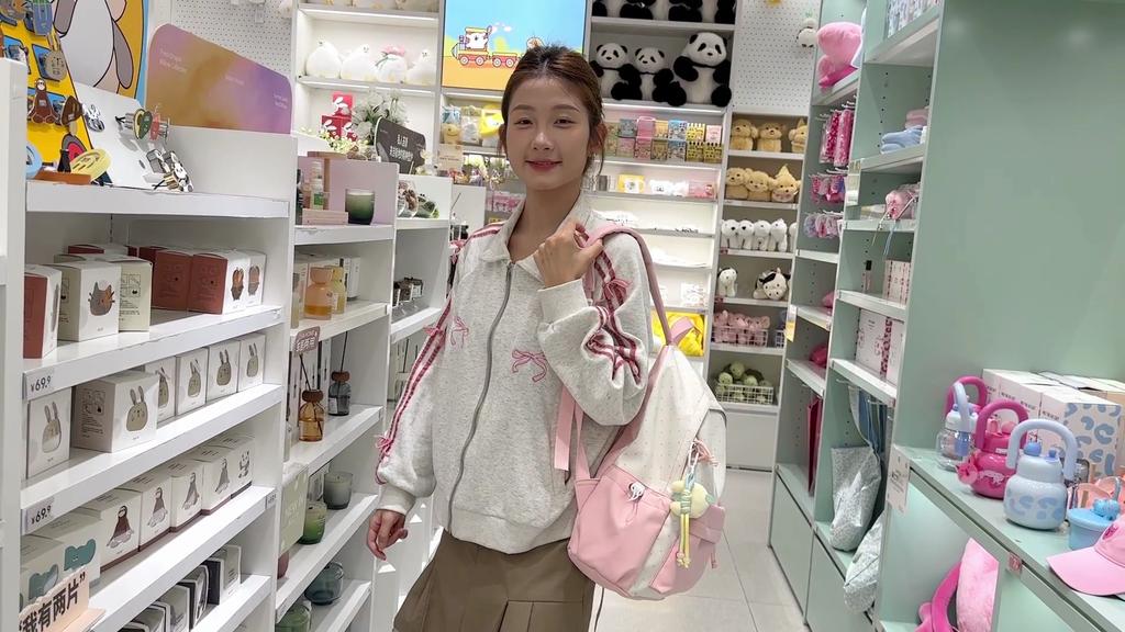 Student Color Block Schoolbag Women's Large Capacity Backpack