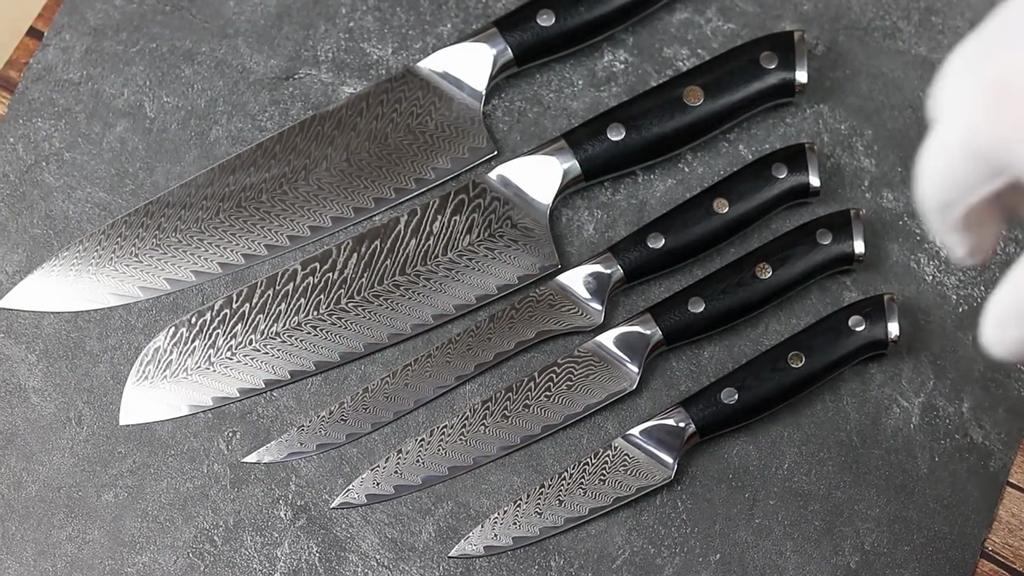 67 Layers Damascus Steel 6 Inch Boning Knife Kitchen Bone Knives Slicing Fruit Meat Cleaver Knife