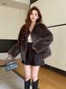 Fur Winter New Warm Coat Environmentally Friendly Fox Fur Short Thick Fur Coat