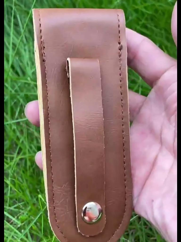 PU-Leder Universal Klappmesser Scheide Familie Tragbar Campingmesser Taschenmesser Scheide Aufbewahrung Werkzeugtasche