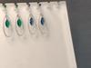 Luxury jewelry Fashion Emerald Ladies 925 Sterling Silver Large Drop Zircon Earrings