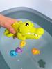Nteractive Crocodile Bath Toy for Kids, Educational Water Playset, Durable Plastic, Fun Feeding Action, for Ages 0-3