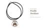 Poodle – Necklace with a geometric design and the inscription "Art-Dog" | Art-Dog