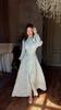 Polyester Spliced Long Dress With Sparkling Rhinestones For Elegant Evening Wear