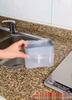 HOMZY Press Soap Dispenser Box Scrubbing Liquid Container Kitchen Bathroom Automatic Detergent Foam Delivery Box with Sponge Holder