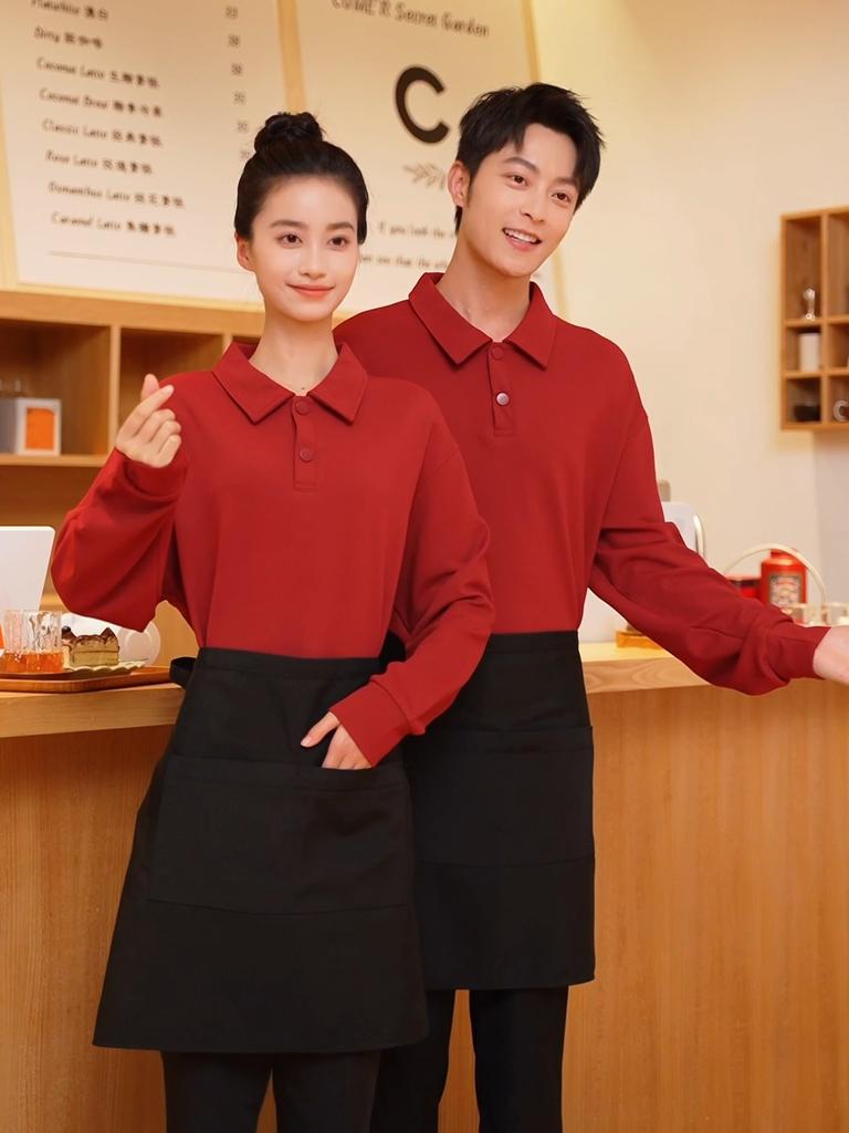 Business Casual Outdoor POLO  Sweater Autumn Solid Color Lapel Long Sleeved Hoodie Couple's Outfit Men's and Women's Fashionable Hoodie Boutique Top