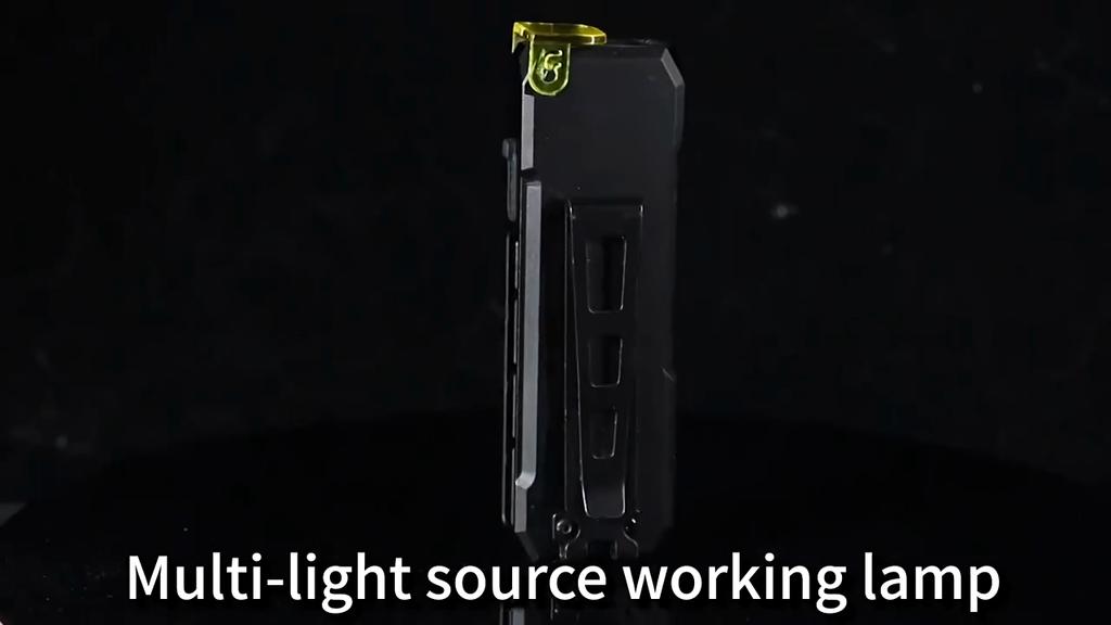 RGB LED Flashlight Rechargeable Flashlight Magnetic Work Light with Side Light Flash Light for Outdoors Emergency Camping