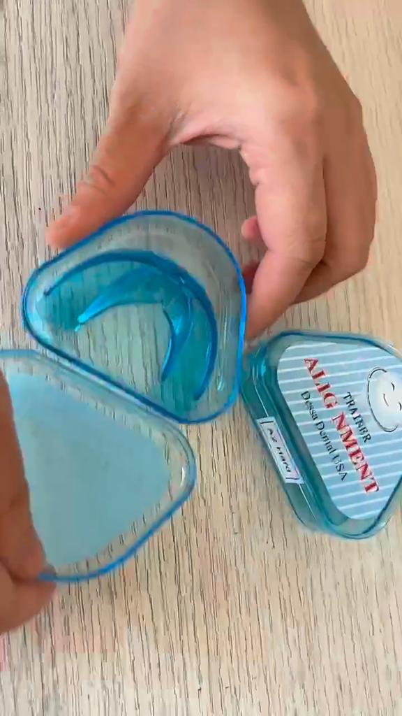 Silikonový zubní ortodontický držák Přenosný chránič úst pro broušení zubů