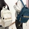 Junior High School Student Schoolbag Girl's Large Capacity Backpack Men's Letter Backpack