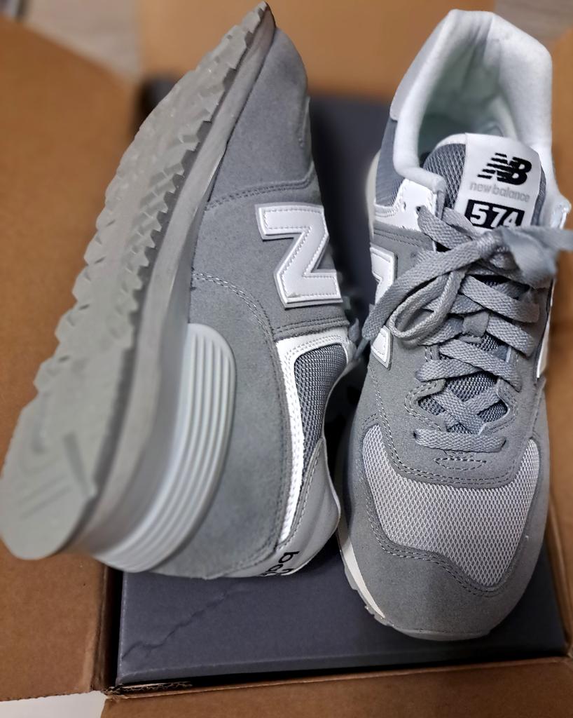 New Balance 574 BOA シルバー 着用3回☆ニューバランス 574 BOA スパイクレスゴルフシューズ
