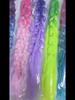 24 Inch Synthetic Gradient Corlorful Bubble Braids Ponytail Hair Extensions Rubber Band Style Hairpiece For Party Costume Halloween Wear