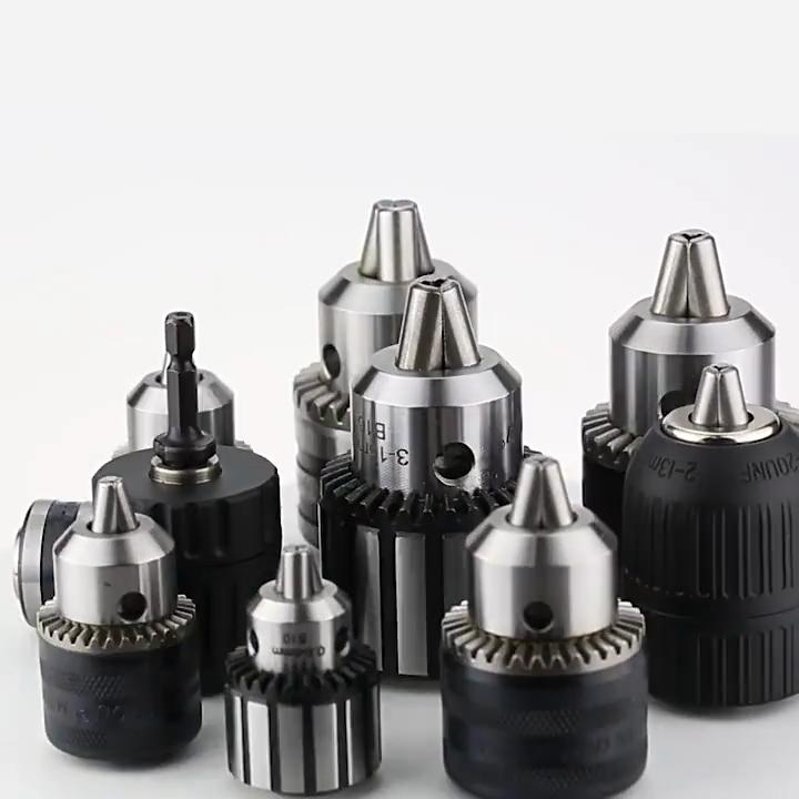 2-13mm Keyless Drill Chuck with 1 2 Inch Adaptor for Wrench Conversion