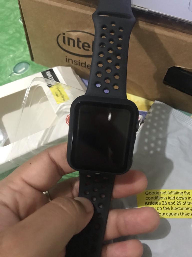 Buy Full Cover for Apple Watch Series 5 4 3 2 Matte Plastic Bumper Hard  Frame Case with Glass Film at affordable prices — free shipping, real  reviews with photos — Joom