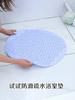 Bathroom Mat Anti-slip Sucker Round TPR Bath Mat with Drain Hole Silicone Bathing Rugs Foot Massage Pad Bathtub Soft Shower Mat