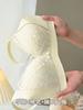 Tea Fiber Push-up Wire-free Maternity Bra Thin Front-opening Nursing Bra