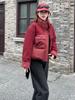 Fashion Women's Winter Coats Stand Collar Loose Thick Warm Short Parkas Woman Jackets