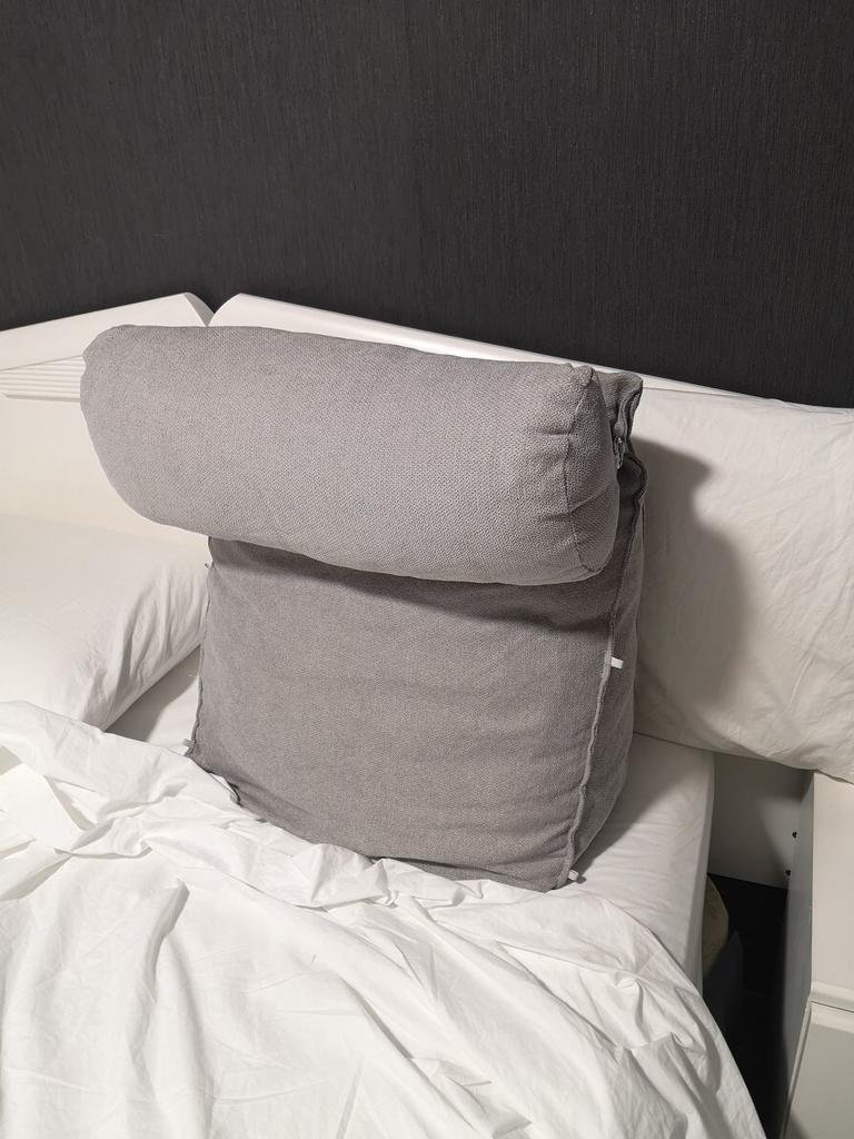 ZEaink Cuscino Da Lettura Per Letto E Divano - Schienale In Ciniglia Con Supporto Lombare - 90cm Color9