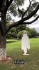 5 FT Large Hanging Swing Ghost Halloween Outdoor Decor with String Lights-Spooky Cute Ghosts Decor for Front Porch Yard Tree