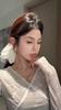 Korean Princess Style White Lace Mesh Scrunchie Oversized Luxury Hair Accessory for Women
