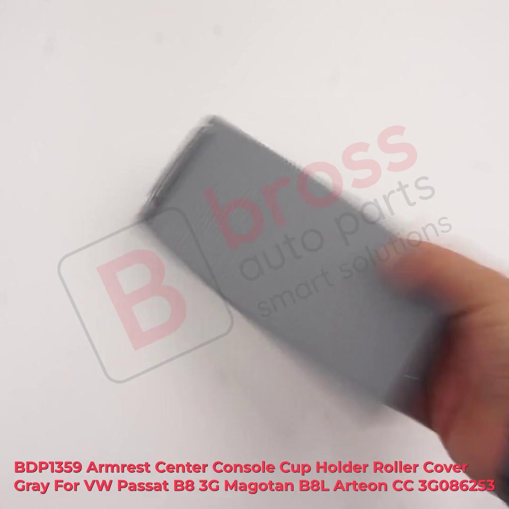 BDP1359 Armrest Center Console Cup Holder Roller Cover Gray For VW Passat B8 3G Magotan B8L Arteon CC 3G086253
