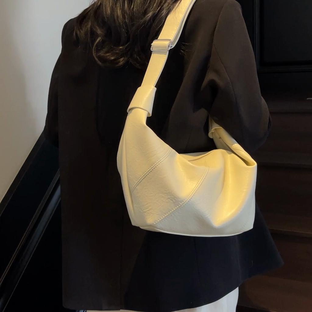 Pleated Shoulder Bag Women's Dumpling Bag