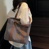 Large Capacity Canvas Travel Bag Commuter Shoulder Bag Shopping Bag Women's Handbag