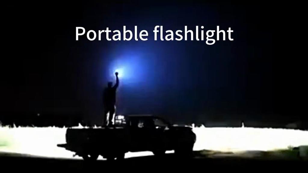 LED Campinglommelykt Høy Effekt Oppladbar USB Spotlys Zoomlykt Innebygd Batteri For Fiske Utendørs Vanntett