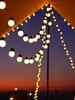 Solar LED Lichterkette 5m Wasserdicht Außen Dekoration für Camping und Partys