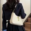 Luxury PU Leather Shoulder Bag for Women Casual Solid Color Design Handbags Brand Purse 2025 Fashion Shopper Clutch Women's Bags