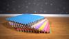 10Pcs Sports Mat Shatter-resistant Leaf Veins Solid Color Gym Home Protective Flooring Yoga Mat Daily Use