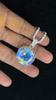 69 Ct+ A++ Natural Round Cut Mystic Topaz 925 Sterling Silver Pendant Certified