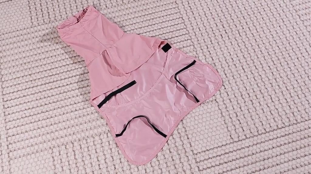 Dog Outdoor Raincoat Waterproof Windproof Sun Protection Poncho Packable Pet Jacket