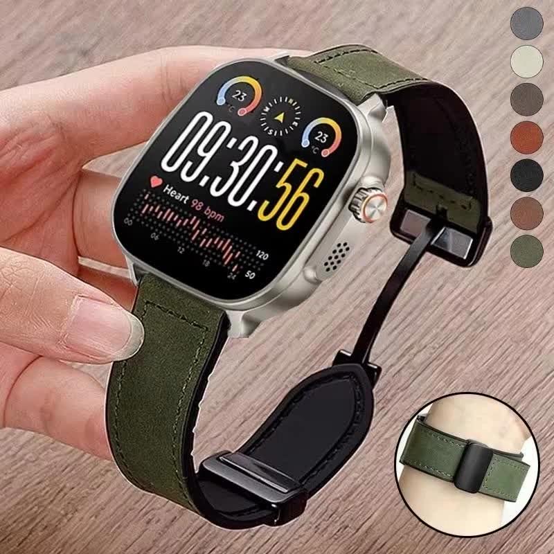 Cinturino in Pelle+Silicone da 22 mm per Realme Watch 5 Fascia con Chiusura Magnetica per Realme Watch S SPro/S2/2 2Pro/3 3 Pro Accessori Braccialetto
