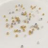 10Pcs Copper Batch Flower Round Bead For DIY Jewelry Making Craft Accessories
