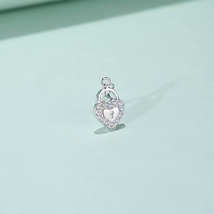 Tancise 925 Sterling Silver Classic Fashion Personality Women Pendant Zircon Fashion Gift