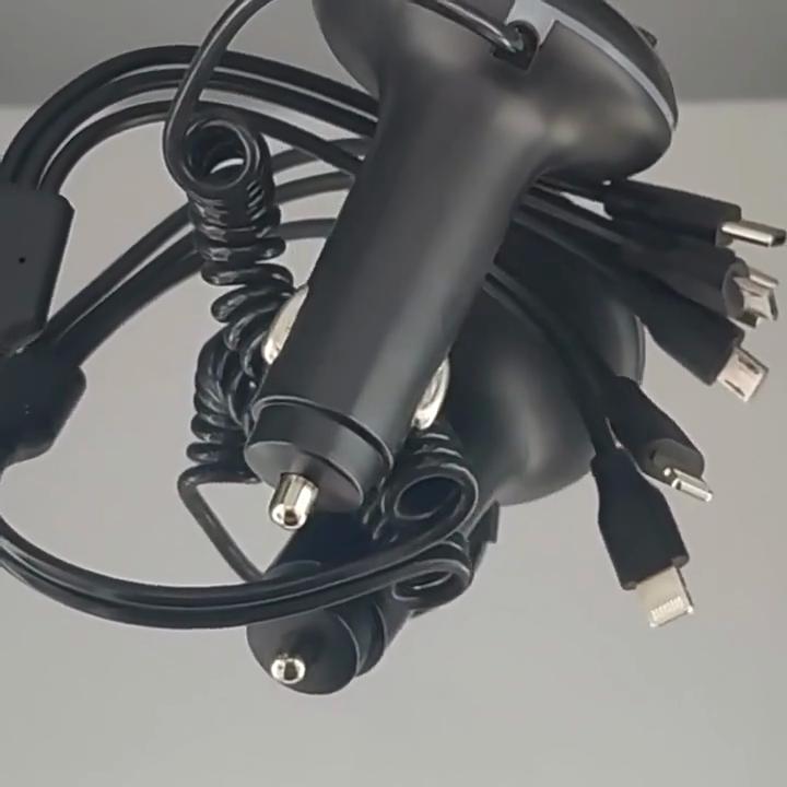 3-in-1 Bluetooth 5.0 FM Transmitter Car Charger with USB-C for iPhone, Huawei, Xiaomi - 12V/24V