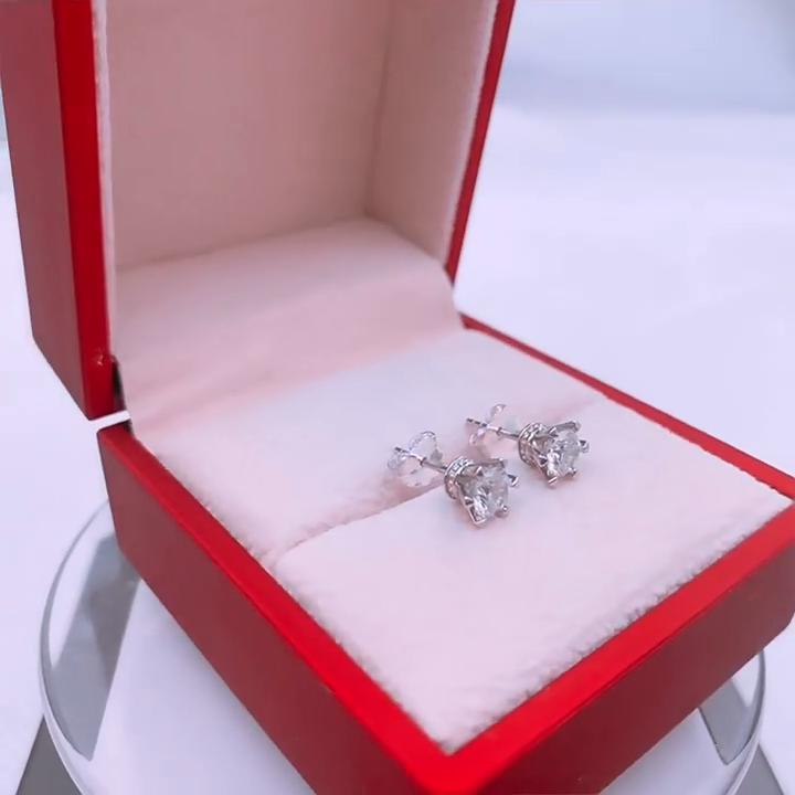 Tancise 925 Sterling Silver Moissanite  Zircon Earrings Drop Earrings For Women Wedding Party Gifts